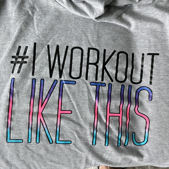 Material GirlGray Hoodie for practice & all your other plans. L Size - Picture 6 of 8